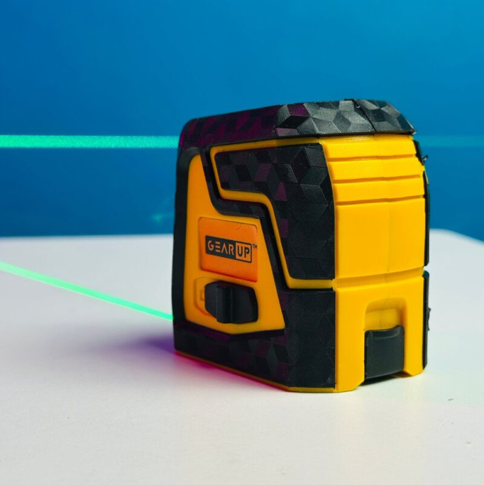 GearUP Precision Self-Leveling Cross Line Laser Level – Ultra-Bright Green Beam