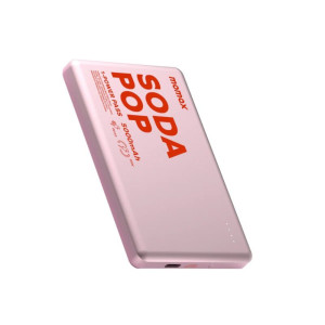 Momax 1-Power Pass Soda Pop Magnetic Wireless Power Bank 5000mah – Pink
