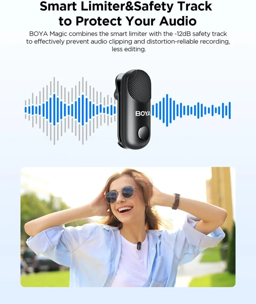 Boya Magic 01 AI-Powered Transformable Wireless Microphone