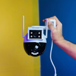 H1 Dual lens V380 Pro Wireless IP Camera – HD Night Vision, Motion Detection & PTZ Control